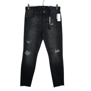 STS Blue Emma Ankle Skinny Jeans Women’s 28 Black Distressed New with FLAW